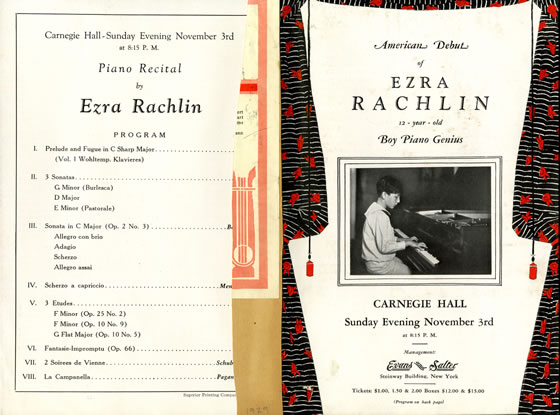1929 Carnegie Hall flyer